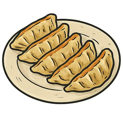 Gyozas au porc, 5 pièces